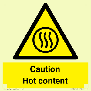 Caution Hot content